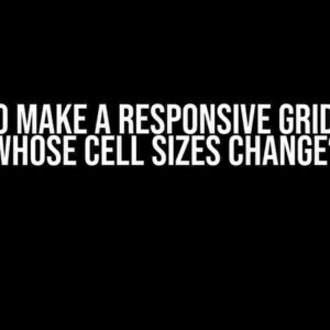 How to Make a Responsive GridView() Whose Cell Sizes Change?